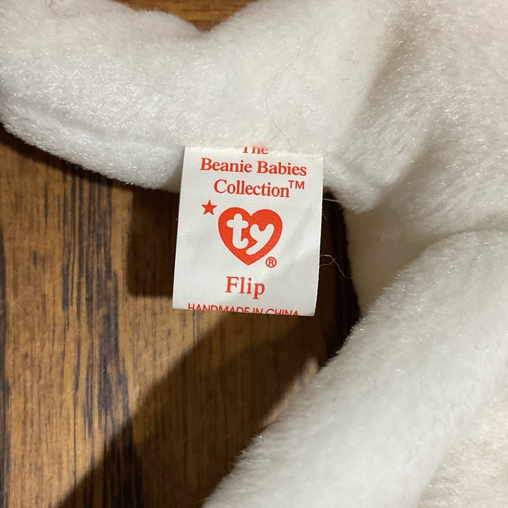 Ty Beanie Babies Cat 🐈 Set: Gray Prance, White Flip, Tan Scat, Light Brown Nip - Picture 10 of 12
